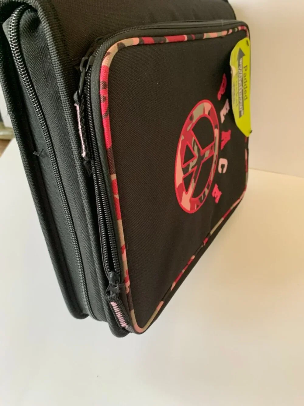 TECH GEAR PEACE CAMO MEGA FILLED BINDER ORGANIZER BAG SCHOOL COLLEGE NEW